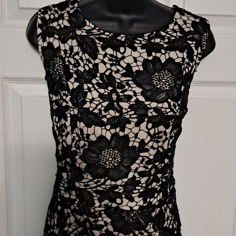 NWOT! NEW YORK & CO Black Lace Dress Sz 14